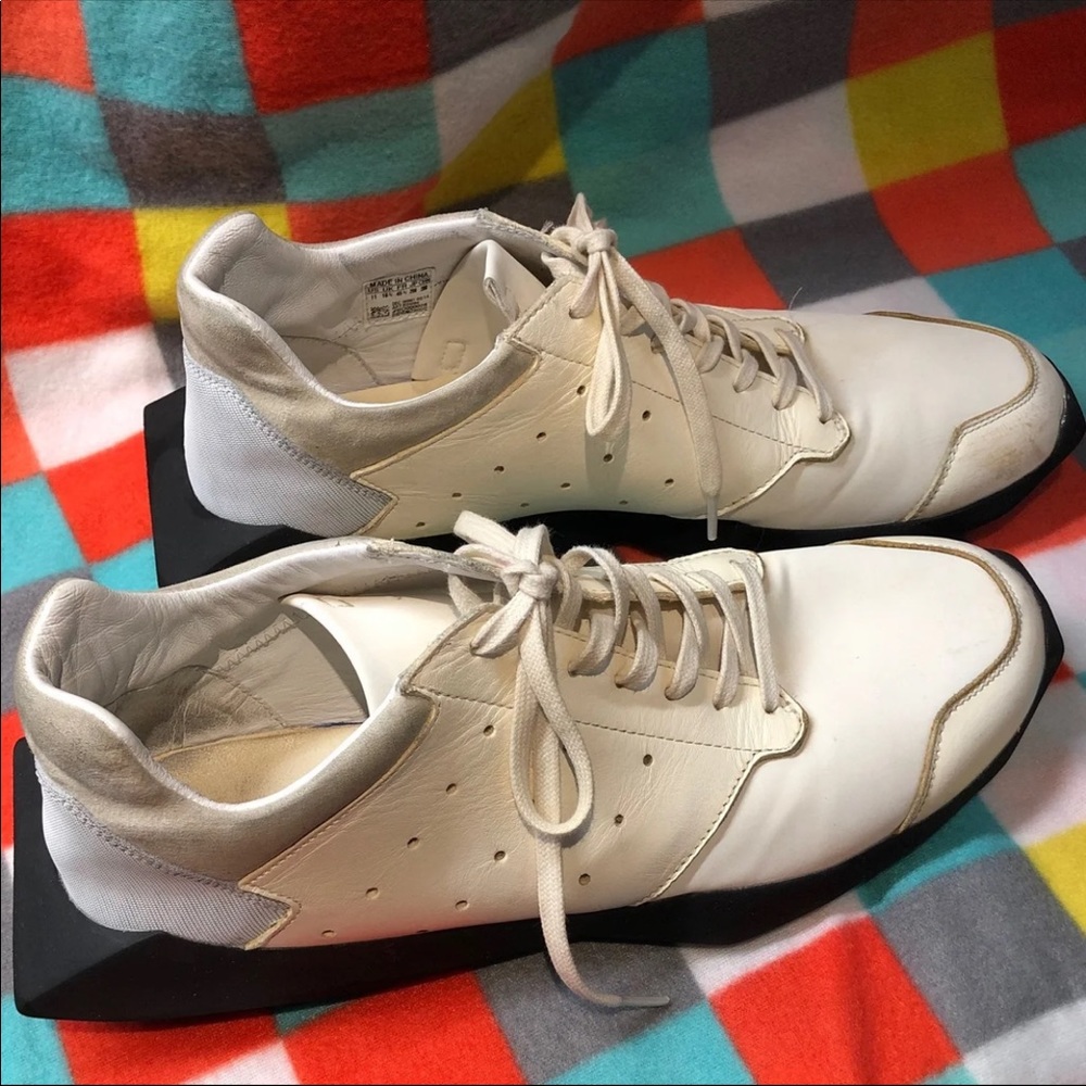 ADIDAS RICK OWENS X TECH RUNNER BLACK sz11 - Picture 7 of 13
